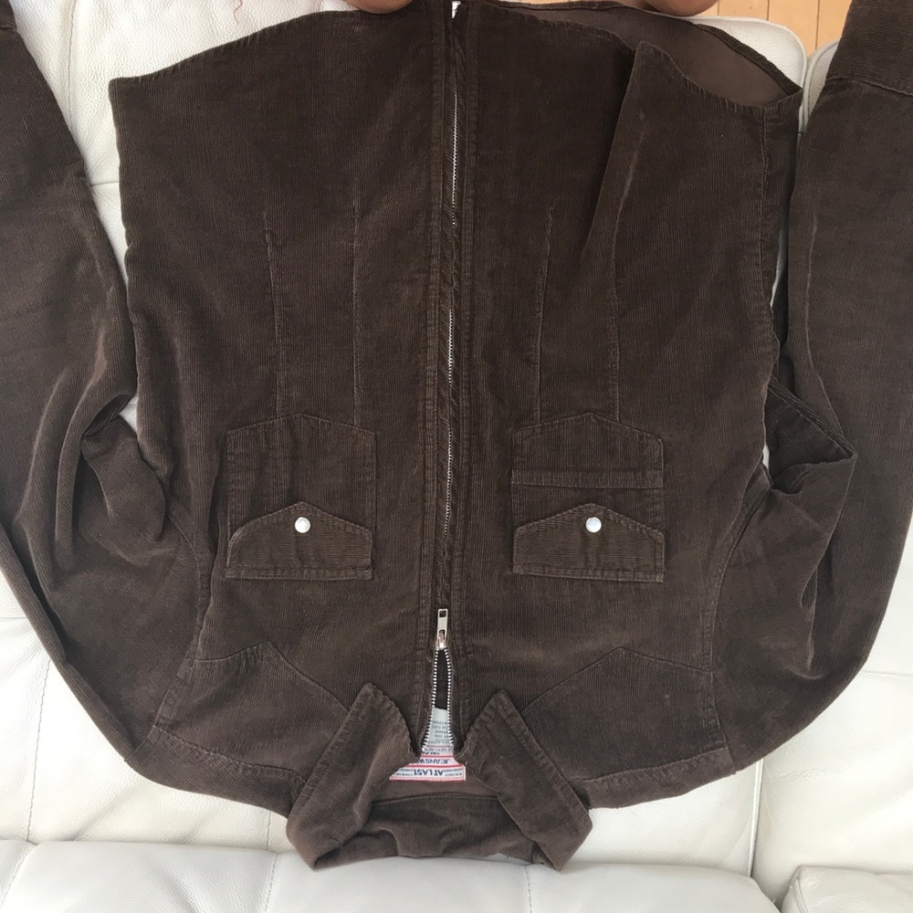 Zip up corduroy shirt